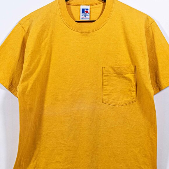Russell Athletic Pocket T-Shirt Medium VTG 90s Made in USA - Picture 3 of 9